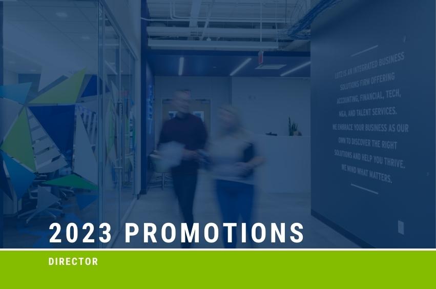 Lutz Announces 2023 Director Promotions