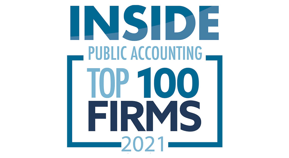 Lutz named a 2021 Top 100 Firm by INSIDE Public Accounting