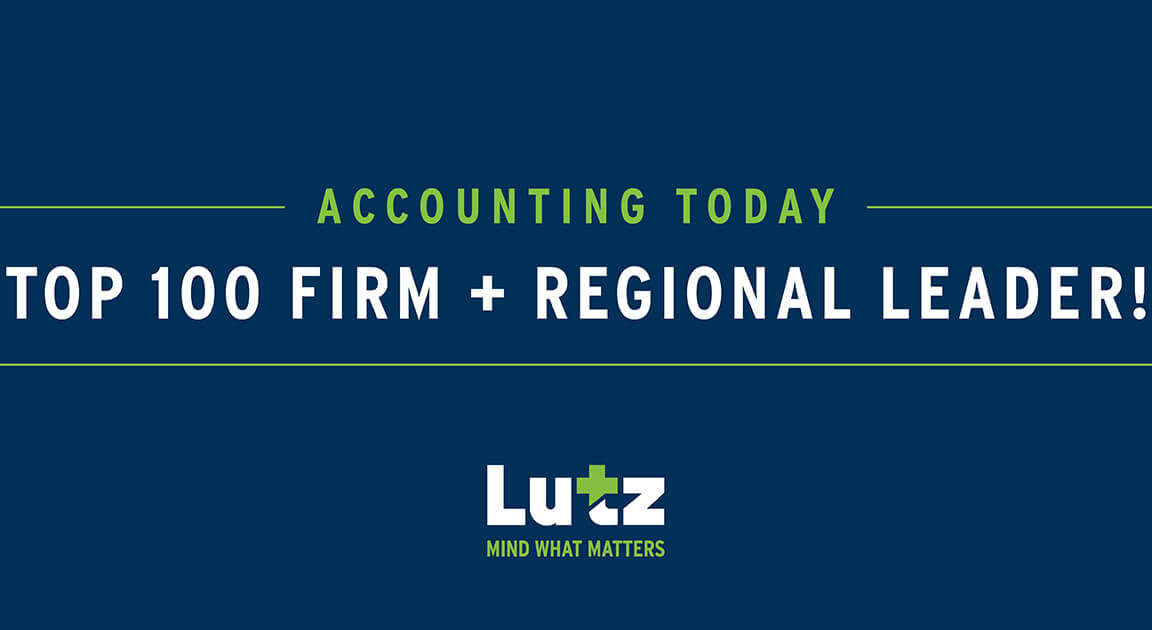Lutz Named a 2020 Top 100 Firm and Regional Leader by Accounting Today