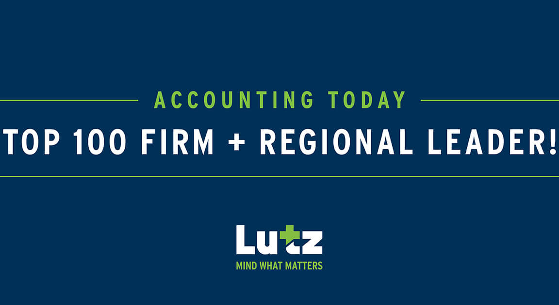 Lutz Named a 2020 Top 100 Firm and Regional Leader by Accounting Today