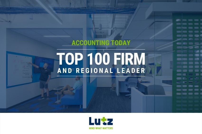 Accounting Today Names Lutz a 2023 Top 100 Firm and Regional Leader